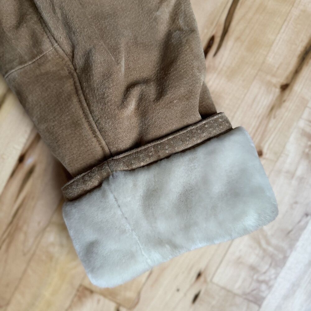 Vintage Inspired Winter Genuine Leather Shearling Hooded Coat